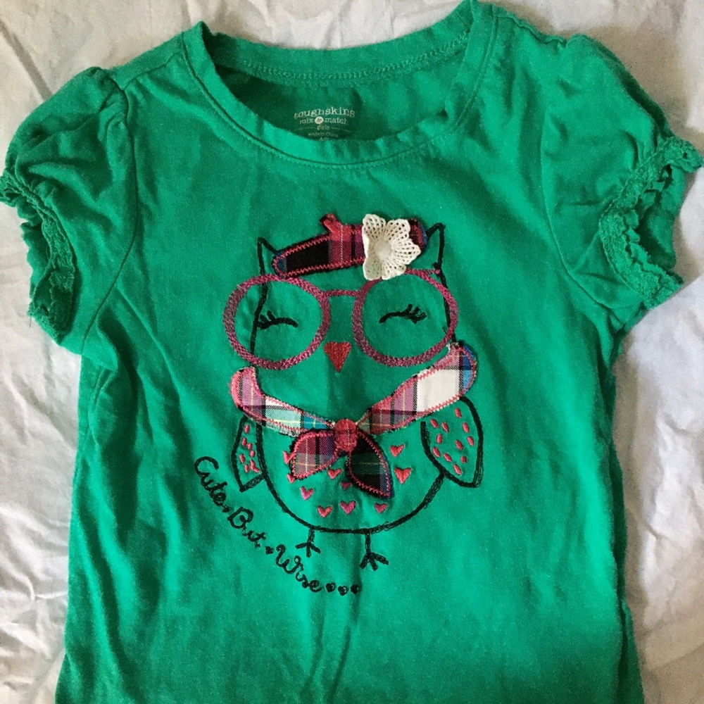 Owl girls cotton t shirt